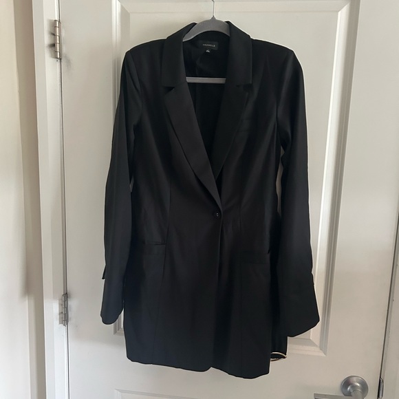 MAJORELLE Black Oversized Blazer Jacket